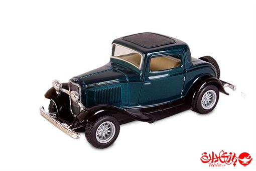 اسباب-بازی-ماشین فورد کوپه ای کالسکه ای 1932 عقب کش فلزی