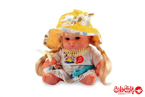 اسباب-بازی-عروسک آوازخوان کلاه حصیری زرد
