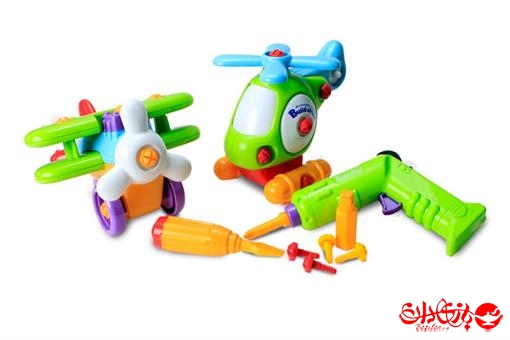 اسباب-بازی-هلی کوپتر و هواپیما قدرتی پیچ و مهره ای مارک Build