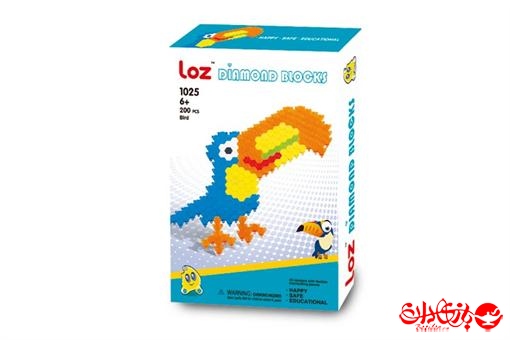 اسباب-بازی-پازل بلوک انعطاف پذیر پرنده رنگارنگ 200 قطعه