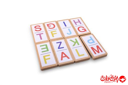 اسباب-بازی-دومینو حروف انگلیسی ٣٢ عددی جعبه چوبی