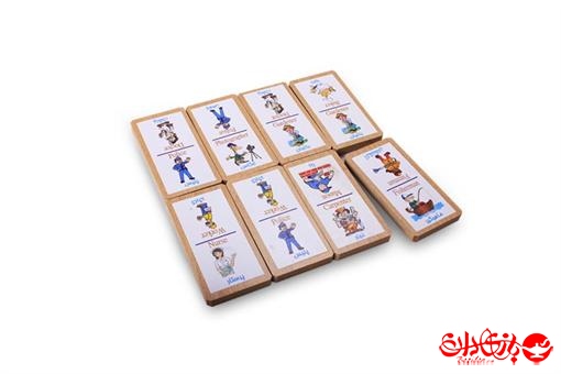 اسباب-بازی-دومینو مشاغل ٣٢ عددی جعبه چوبی