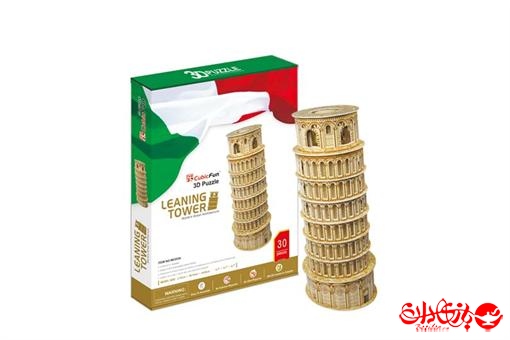 اسباب-بازی-پازل سه بعدی فومی برج کج پیزا 30 تکه