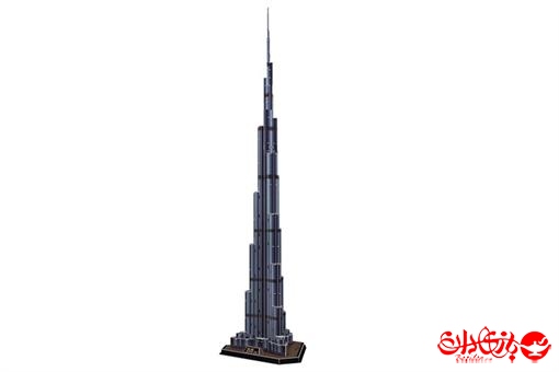 اسباب-بازی-پازل سه بعدی فومی برج خلیفه دبی 136 تکه