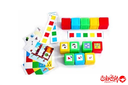 اسباب-بازی-مکعب های رنگی 6 سانتی