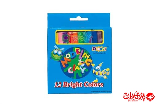 اسباب-بازی-خمیر بازی کلاسیک میله ای جعبه دار  12 رنگ