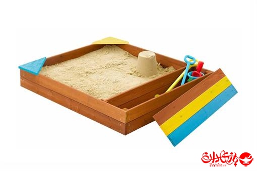 اسباب-بازی-استخر ماسه رنگین کمان ( چوب اشباع شده )
