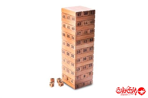 اسباب-بازی-برجک چوبی شماره دار صادراتی علی کوچولو