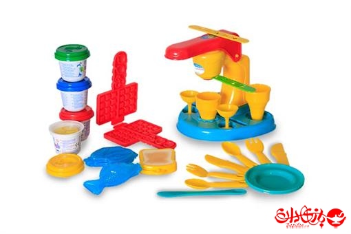 اسباب-بازی-خمیر بازی با دستگاه بستنی و غذا ساز مارک Play Go