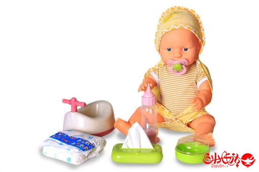اسباب-بازی-عروسک واکنشی صدادار با لوازم کودک