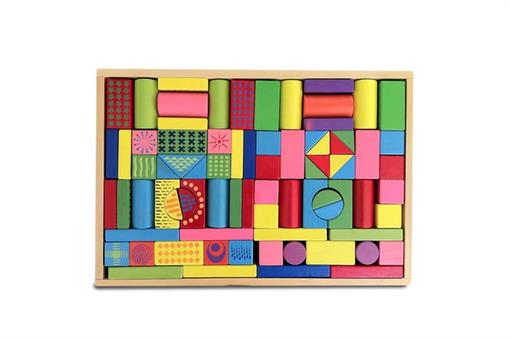 اسباب-بازی-جورچین اشکال هندسی رنگی چوبی مارک ToyPlus