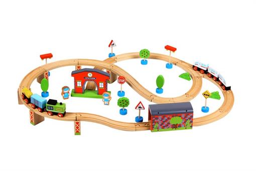 اسباب-بازی-ست قطار چوبی مارک ToyPlus
