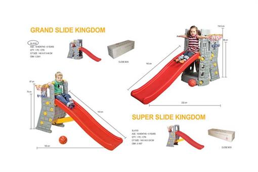 اسباب-بازی-برج سرسره طوسی قرمز ساخت کره مارک Edu-play