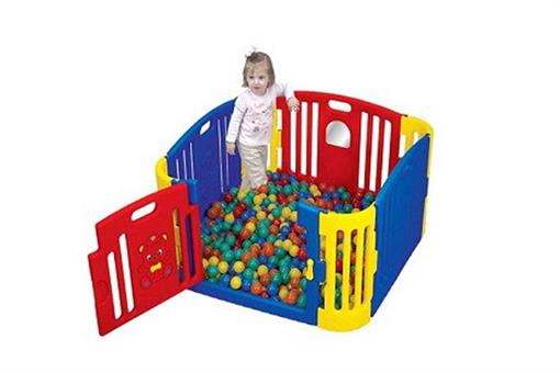 اسباب-بازی-پارک حفاظ کودک قرمز و آبی ساخت کره مارک Edu-play