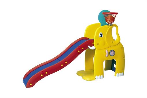اسباب-بازی-سرسره بزرگ فیلی با تور بسکتبال ساخت کره مارک Haenim toy