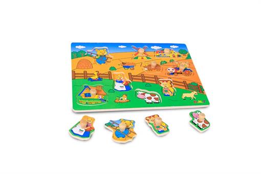 اسباب-بازی-پازل مزرعه حیوانات چوبی مارک Toy-Plus