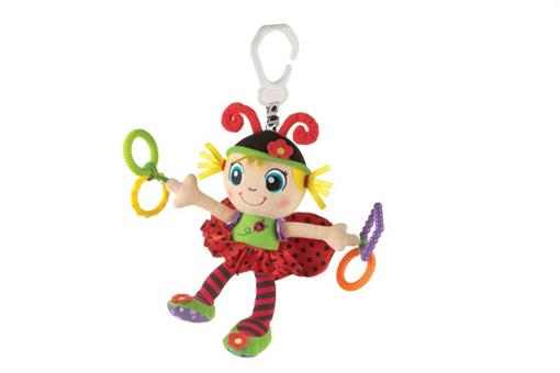 اسباب-بازی-عروسک دختر قرمز گیره دار playgro