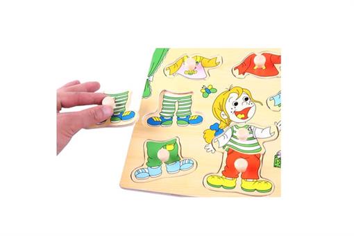 اسباب-بازی-پازل طرح دختر چوبی مارک ToyPlus