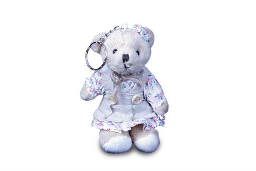 اسباب-بازی-جاسوئیچی خارجی خرس دختر لباس دار
