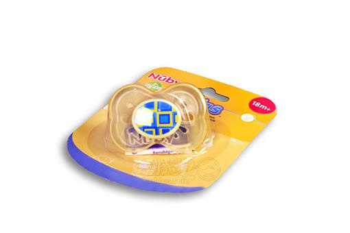 اسباب-بازی-پستانک لیمویی طرح مربع مارک NUBY