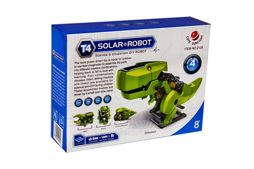 اسباب-بازی-کیت ساخت ربات خورشیدی 4 در 1 طرح دایناسور