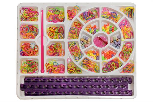 اسباب-بازی-فانی بافت ست دستبند رنگین کمان دایره