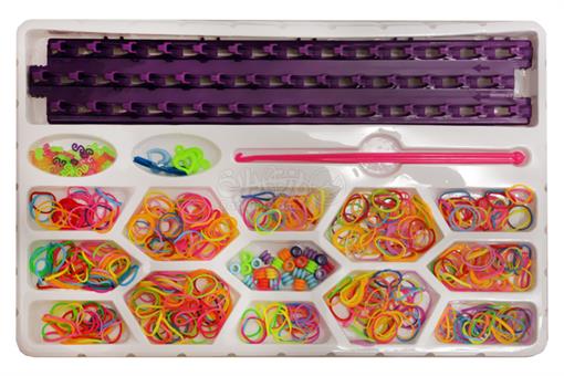اسباب-بازی-فانی بافت ست دستبند رنگین کمان کندو