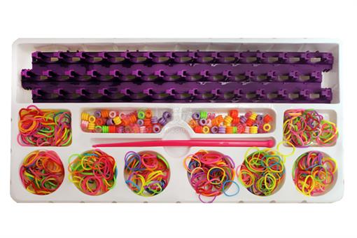 اسباب-بازی-فانی بافت ست دستبند رنگین کمان rainbow loom