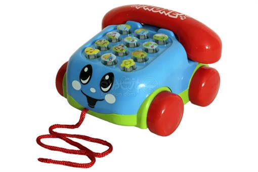 اسباب-بازی-تلفن خندان چرخ دار موزیکال و آموزشی