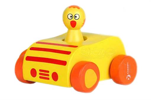 اسباب-بازی-ماشین چوبی با آدمک صدادار