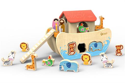 اسباب-بازی-کشتی نوح چوبی