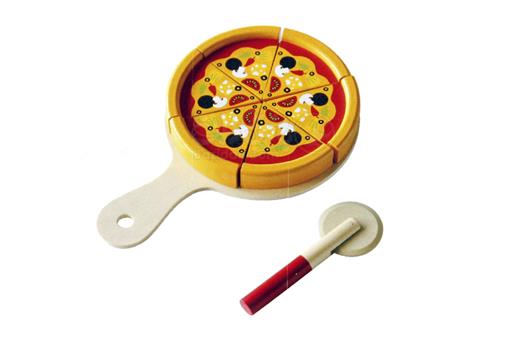 اسباب-بازی-پیتزا مخلوط چوبی