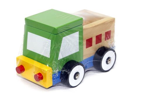 اسباب-بازی-ماشین پازلی کامیون چوبی