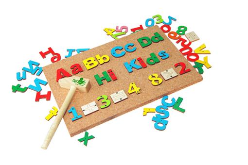 اسباب-بازی-بازی میخ و چکش الفبا و اعداد