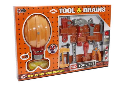 اسباب-بازی-ست ابزار با کلاه چراغ‌دار
