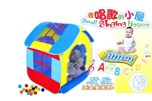 اسباب-بازی-چادر کودک با زیرانداز موزیکال و توپ بازی