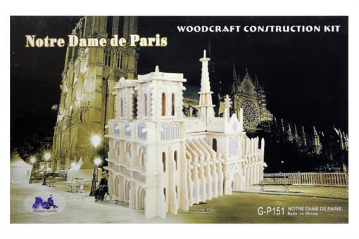 اسباب-بازی-جورچین و ماکت چوبی 7 لایه کلیسای نتردام پاریس