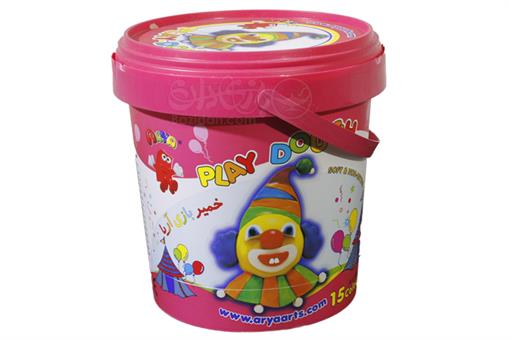 اسباب-بازی-خمیر سطلی 15 رنگ پلمپ دار