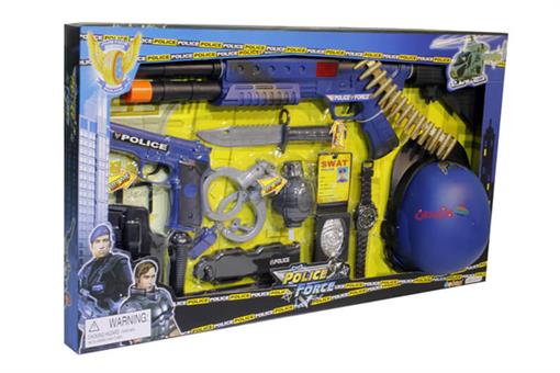 اسباب-بازی-تجهیزات پلیس یگان ویژه با کلاه  