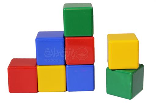 اسباب-بازی-مکعب رنگی پلاستیکی بسته کوچک
