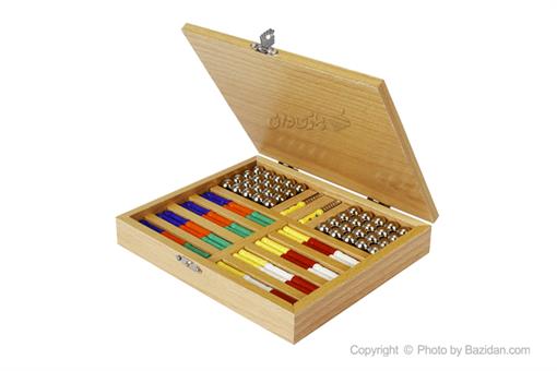 اسباب-بازی-ست مگنت ٨٨ قطعه رویال جعبه چوبی