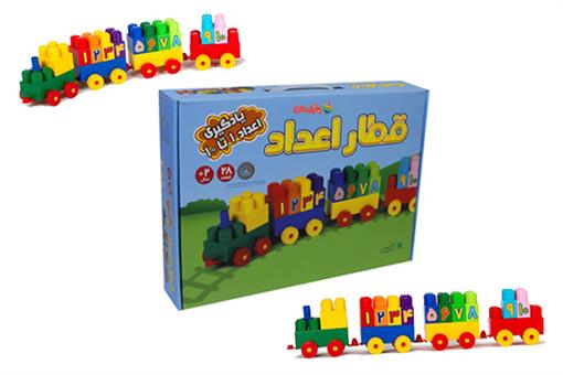 اسباب-بازی-آجر قطار اعداد