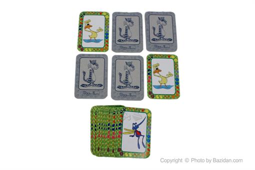 اسباب-بازی-کارت بازی حافظه پومین طرح جانوران جعبه سبز
