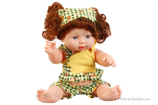 اسباب-بازی-عروسک آواز خوان لباس چهارخونه سبز