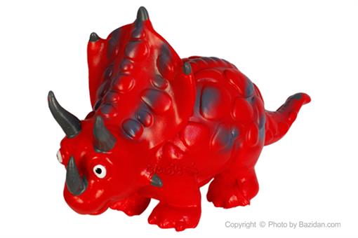 اسباب-بازی-دایناسور نرم عروسکی رنگ قرمز