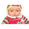 تصویر شماره 1  عروسک نوزاد موزیکال لباس سرخ آبی
