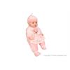 تصویر شماره 1  عروسک نوزاد موزیکال لباس صورتی سفید راه راه