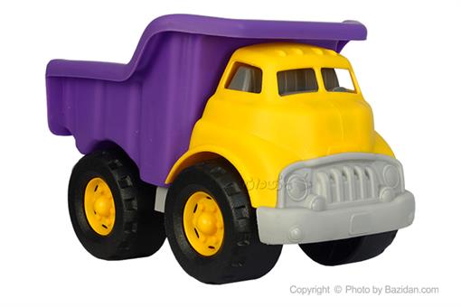 اسباب-بازی-کامیون خاکریز نشکن نیکو تویز زرد و بنفش