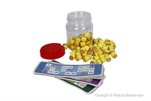 اسباب-بازی-دبرنا شیشه ای کوچک مهره زرد