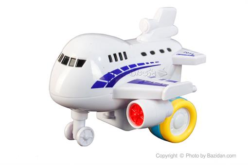 اسباب-بازی-هواپیما مسافربری قدرتی سفید آبی